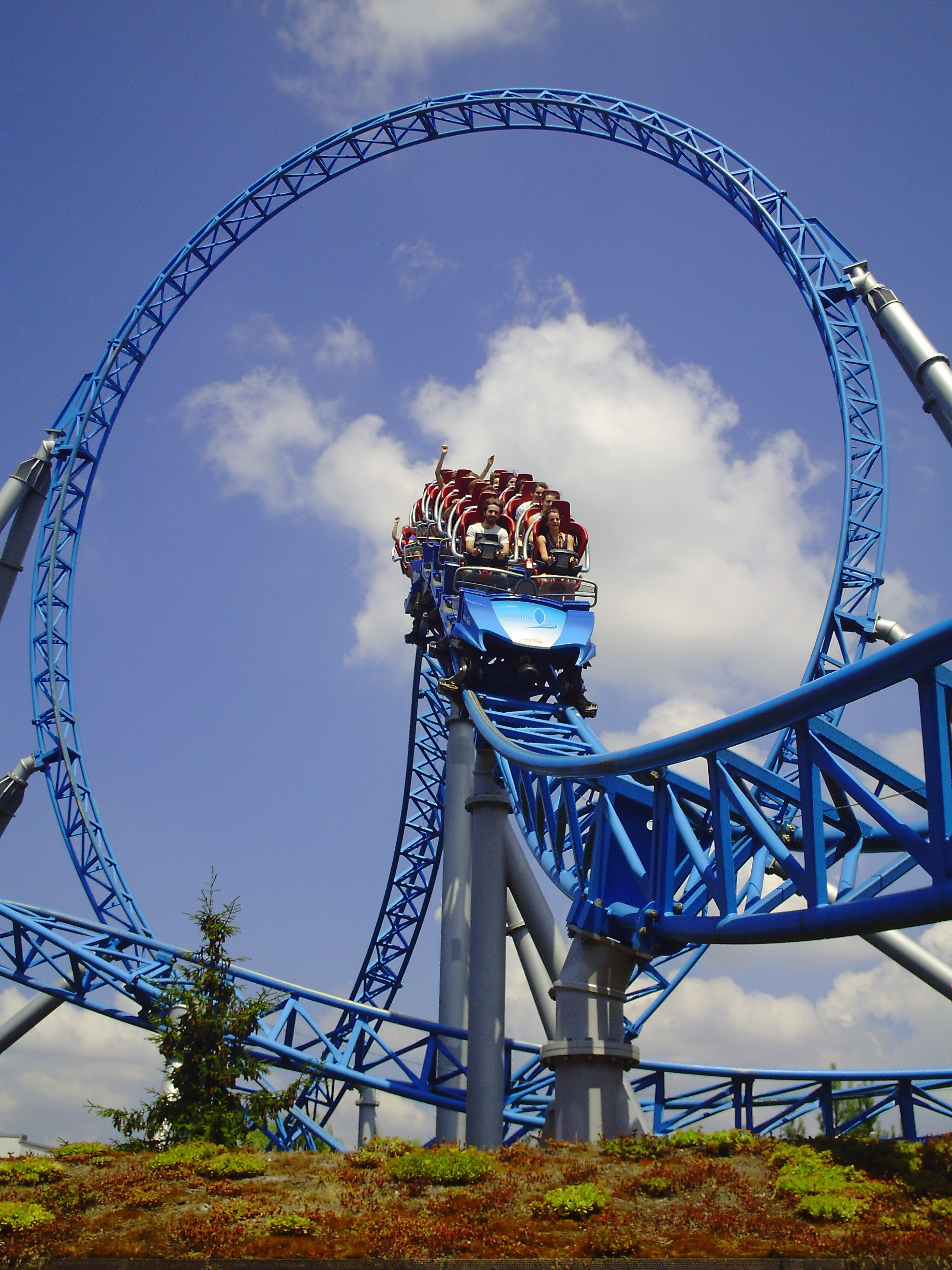 blue fire Megacoaster