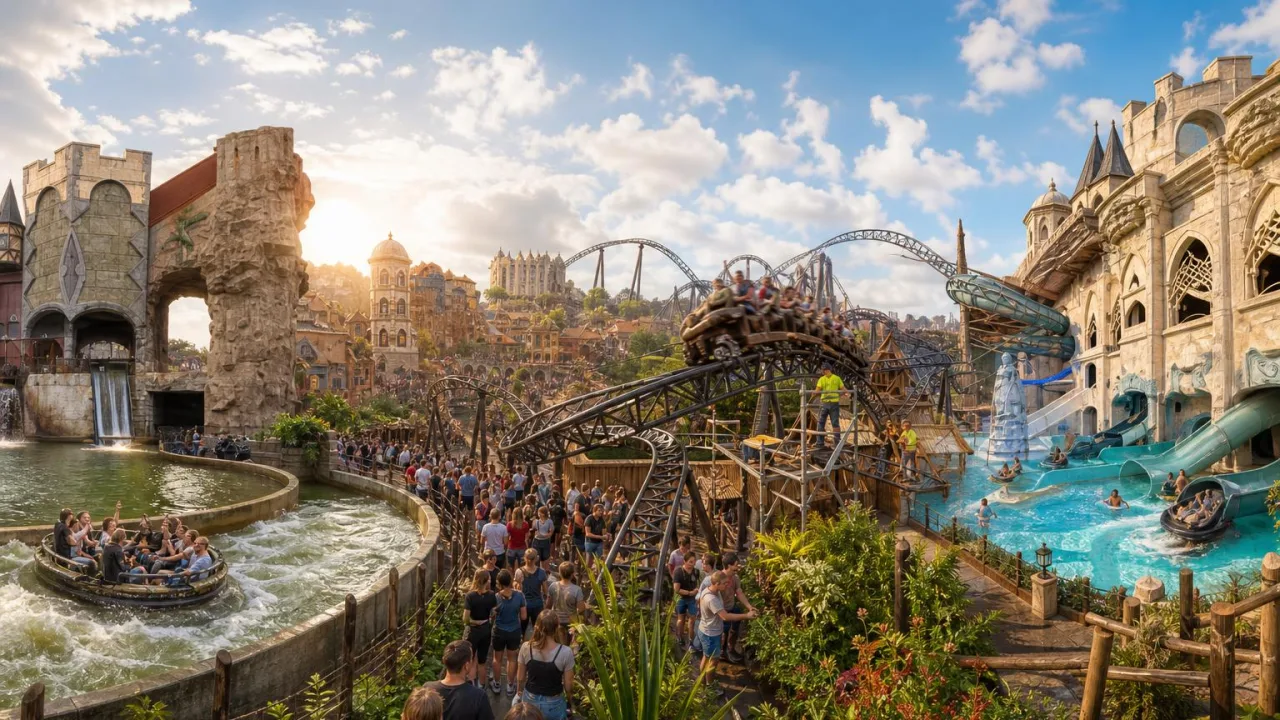 Wartezeiten Phantasialand & Toverland: Wasser zieht davon