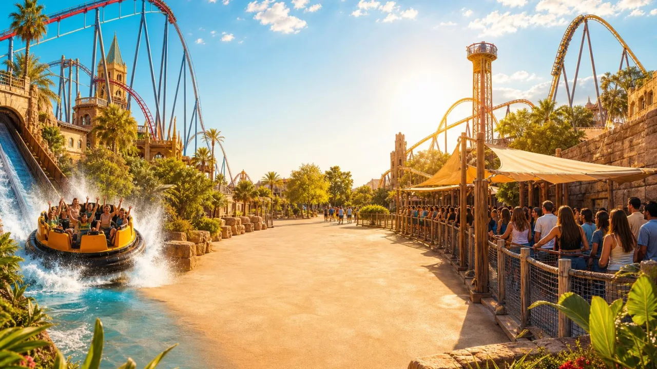 Tiempos de espera PortAventura y Warner: agua al poder