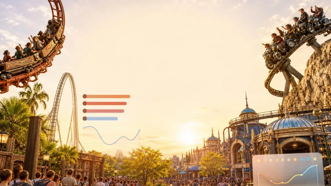 Wait times Knott's, Hollywood Studios & Epic Universe