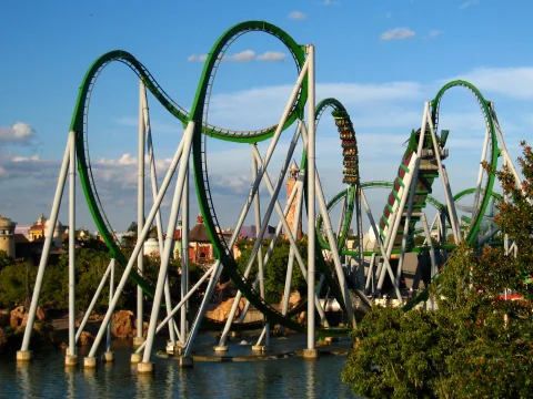 Foto 3 av The Incredible Hulk Coaster®