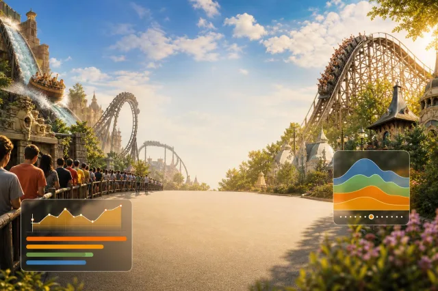 Wachttijden Efteling, Phantasialand en Bobbejaanland